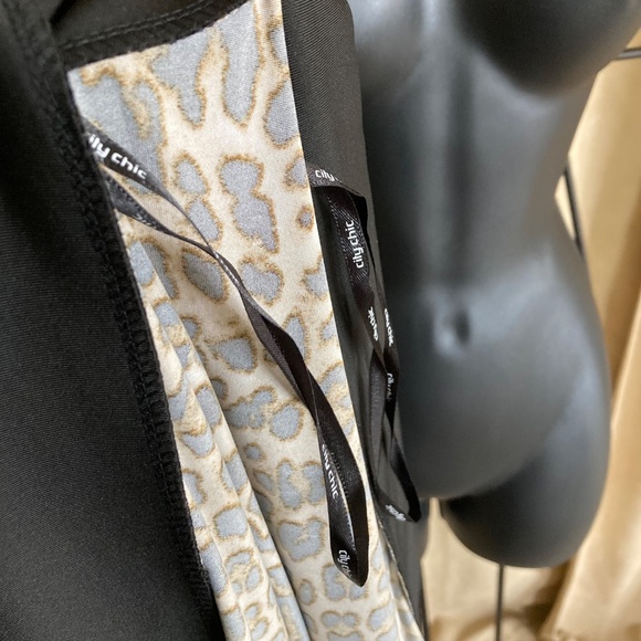 City Chic Leopard Print Robe, Size 16 (S) - Picture 11 of 11